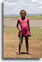 Dziewczynka z patykiem::Saint-Augustin, Madagaskar::
