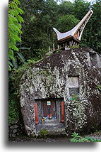 Skała z kryptami::Tana Toradża, Celebes Indonezja::