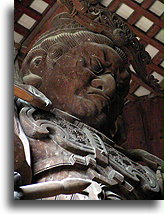Nio z pędzlem::Świątynia Todai-ji, Nara, Japonia::