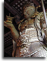 Nio z pagodą::Świątynia Todai-ji, Nara, Japonia::