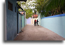 Ulica w Mahibadhoo #2::Mahibadhoo, Malediwy::