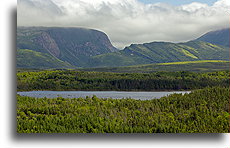 Staw Eastern Arm:Gros Morne, Nowa Fundlandia, Kanada::