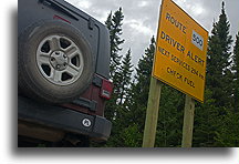 Najbliższa stacja benzynowa 294 km::Goose Bay, Labrador, Kanada::