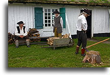Odpoczywający chłopi::Twierdza Louisbourg, Nowa Szkocja, Kanada::
