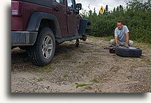 Moja trzecia przebita opona::Quebec, Kanada::