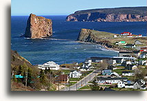 Percé i wyspa Bonaventure::Gaspe, Quebec, Kanada::