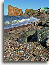Percé Rock::Gaspe, Quebec, Kanada::