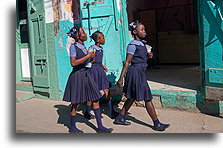 Uczennice::Cap-Haïtien, Haiti, Karaiby::