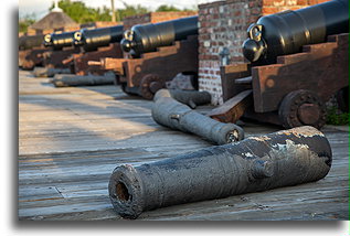 Górny pozion armat::Fort Charles, Jamajka::