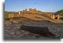 Uszkodzone działo::Fort St. Louis, Saint Martin, Karaiby::