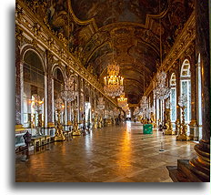 Sala Lustrzana::Pałac wersalski, Francja::
