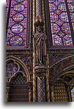 Witraże::Sainte-Chapelle, Paryż, Francja::