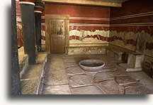 Sala tronowa::Knossos, Kreta, Grecja::