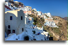 Wioska na krawędzi kaldery #1::Oia, Santorini, Grecja::