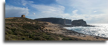 Baszta Dwejra i Grzybowa Skała::Wyspa Gozo, Malta::