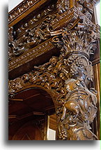 Fragment drzwi::Moszna, Polska::
