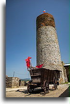 Wieża więzienna::Zamek w Chęcinach, Świętokrzyskie, Polska::