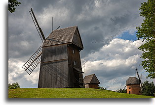 Wiatrak typu Koźlak::Wielkopolski Park Etnograficzny, Wielkopolska, Polska::