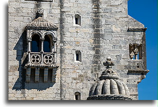 Balkon renesansowy::Belém Tower, Lizbona, Portugalia::
