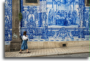 Boczna fasada Kaplicy Dusz::Porto, Portugalia::