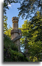 Wieża Regaleira::Quinta da Regaleira, Sintra, Portugalia::