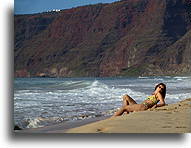 Plaża wybrzeża Na Pali::Kauai, Hawaje::