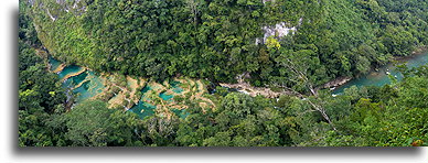 Rzeka Cahabon::Semuc Champey, Gwatemala::