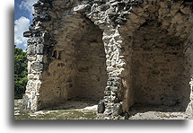 Pomieszczenia świątyni::Balamku, Campeche, Meksyk::