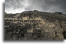 Ogromne schody::Becán, Campeche, Meksyk::