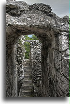 Schody wewnętrzne::Chicanná, Campeche, Meksyk::