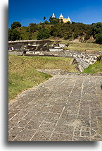 Fragment rynku::Cholula, Puebla, Meksyk::