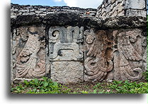 Płaskorzeźba::Mayapan, Jukatan, Meksyk::