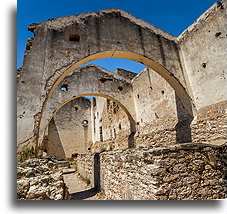 Budynek fabryczny::Mineral de Pozos. Guanajuato. Meksyk::