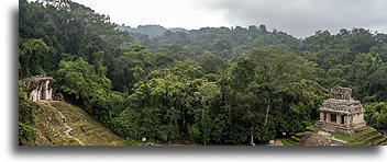 Świątynia Foliowanego Krzyża i Świątynia Słońca::Palenque, Chiapas, Meksyk::