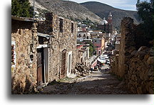 Ulica Lonzagorta::Real de Catorce, San Luis Potosi, Meksyk::