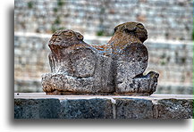Tron Jaguara::Uxmal, Jukatan, Meksyk::