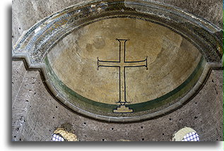Iconoclastic Period Cross::Hagia Eirene, Stambuł, Turcja::