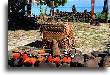 Marae w Tiki Village #2::Moorea, Polinezja Francuska::