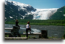 Zbiżając się do lodowca Exit::Alaska, Stany Zjednoczone::