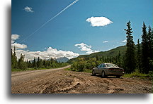 Droga szutrowa do Kennecott::Alaska, Stany Zjednoczone::
