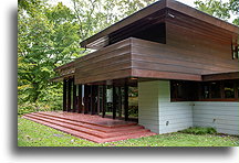 Duże okna::Muzeum Crystal Bridges, Arkansas, USA::