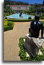 Ogrody willii::Getty Villa, Kalifornia Stany Zjednoczone::