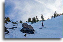 Trasa Avalanche Chutes::Mammoth, Kalifornia, USA::