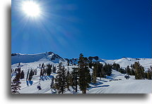 Szczyt Palisades::Palisades Tahoe, Kalifornia, USA::