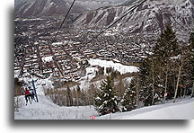 Miasto Aspen::Aspen Mountain, Kolorado, USA::