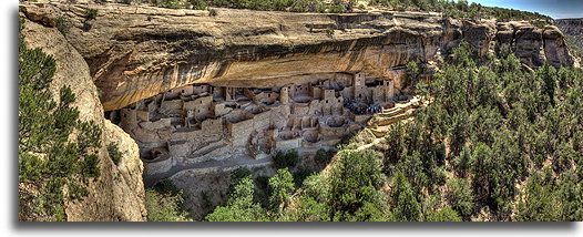 Widok pałacu w klifie #1::Mesa Verde, Kolorado, USA::