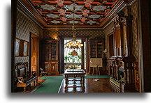 Biblioteka::Rezydencja Lockwood-Mathews, Connecticut, USA::