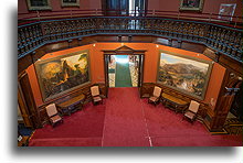 Rotunda::Rezydencja Lockwood-Mathews, Connecticut, USA::