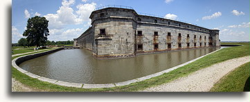 Panorama Fortu Delaware::Fort Delaware, Delaware, USA::