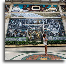 Murale o przemyśle w Detroit::Detroit, Michigan, USA::